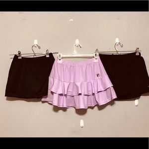 LOT OF 3 EUC FILA CHAMPION TENNIS SKIRTS XS / 0
